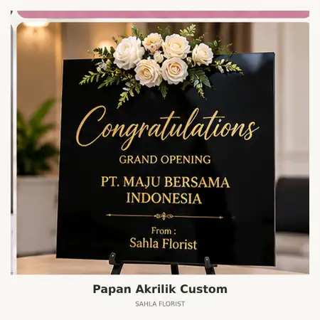 Papan Bunga Akrilik Dairi